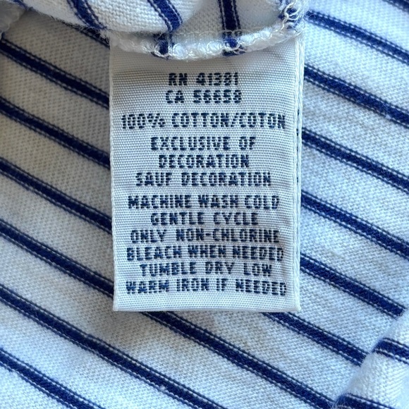 Polo Ralph Lauren Women's Small Long Sleeve Tee Sailor Chic‎ Nautical Stripes - Picture 8 of 9